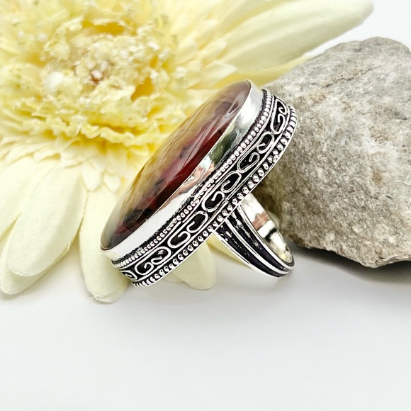 DENTRITE OPAL RING - Picture 5 of 9